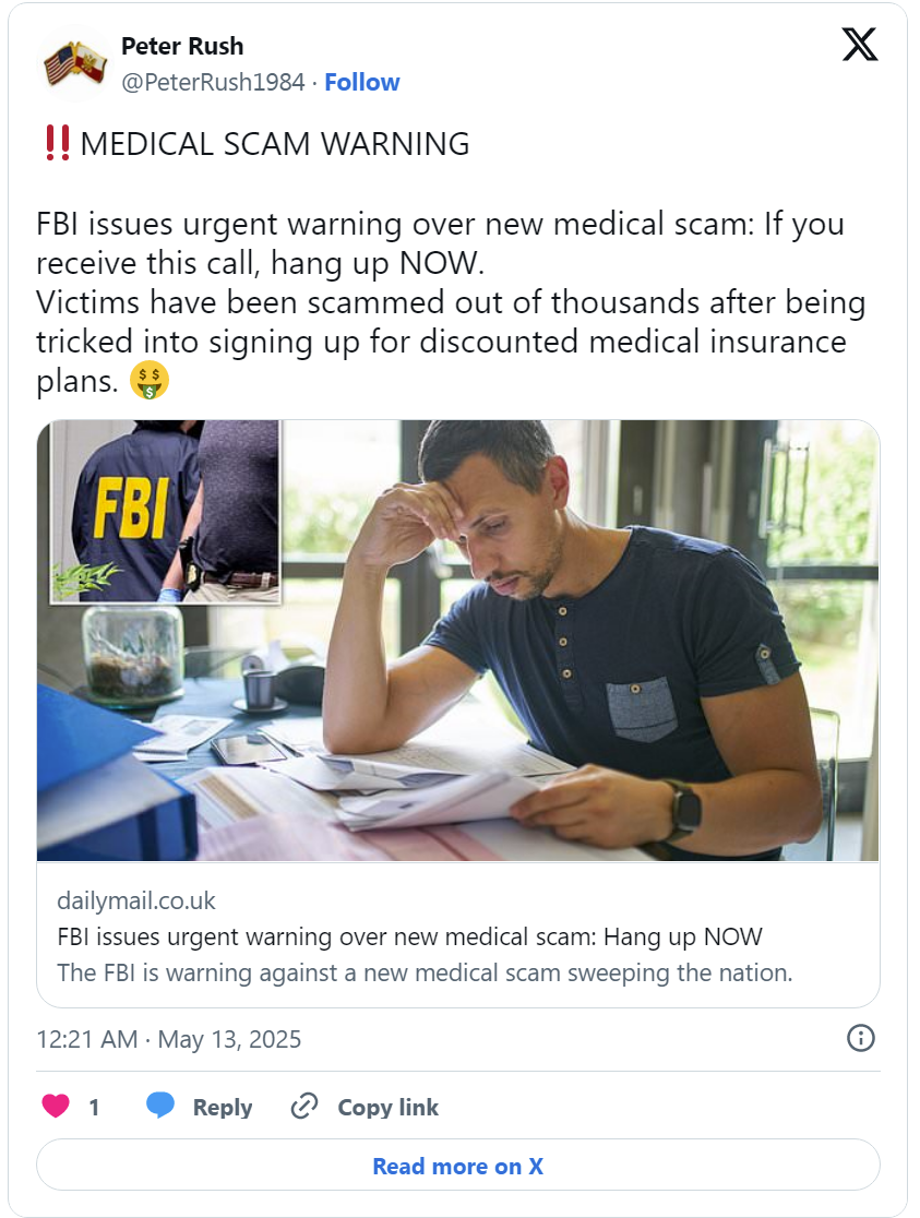 FBI紧急提醒：接到这种电话立即挂断,三分之一美国人每人损失$1600