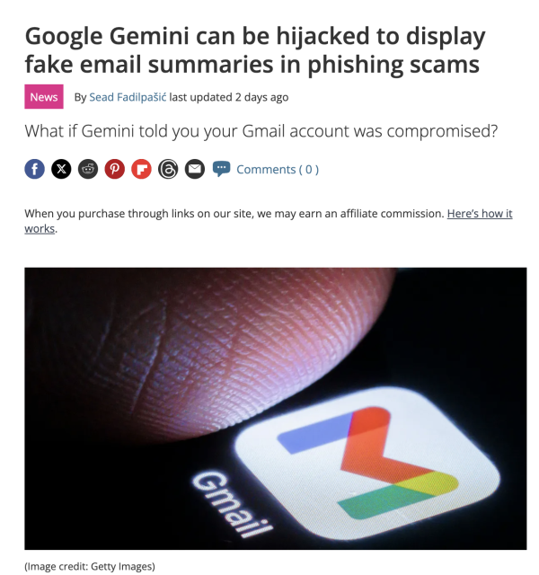 18亿Gmail用户面临新型诈骗风险，AI助手或成网络钓鱼新工具 安全专家紧急发出警告！