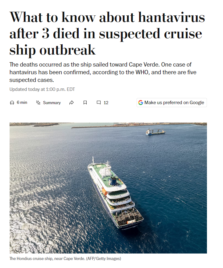 3人死亡、多名乘客现疑似症状！邮轮疑爆发致命病毒，百余人被困海上，美国人发视频求助