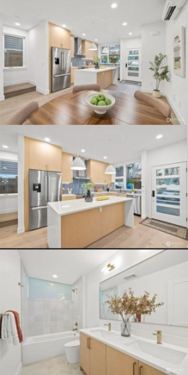 西雅图联合湖边Fremont/UW Seattle校区全新4B3B house出租