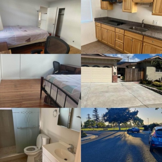 Milpitas 95035独立屋2B1B，主卧出租，950$，所有全包