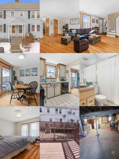 North Quincy 2室1卫联排House，加地下室一共三层$2300/月出租