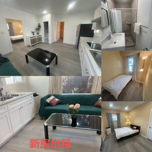 Alhambra，新装修新房有1套一房一厅一卫，1套2室一厅一卫招租