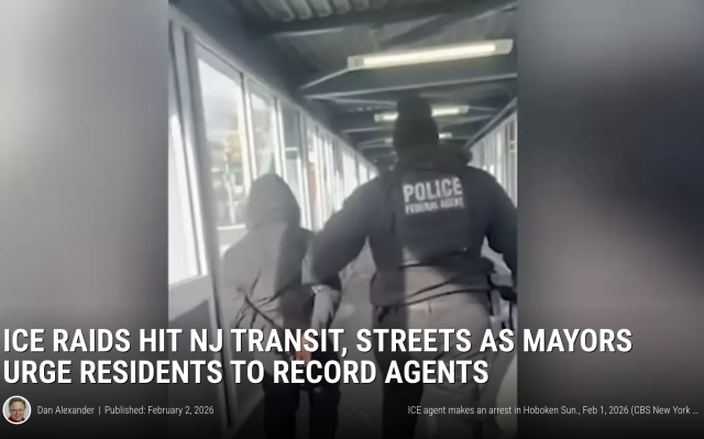 上班路上直接被带走！ICE突袭新泽西轻轨，无标识车辆引发社区恐慌